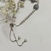 دستبند تنیسی نقره عیار ۹۲۵ با آبکاری رادیوم|جواهرات|زاهدان, |دیوار