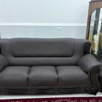 مبل چرمی ۷ نفره|مبلمان خانگی و میز عسلی|منوجان, |دیوار