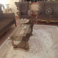 مبل سلطنتی 7نفره با سه میز عسلی|مبلمان خانگی و میز عسلی|ایلام, |دیوار