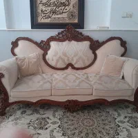 مبل استیل۹نفره|مبلمان خانگی و میز عسلی|قم, کیوانفر|دیوار
