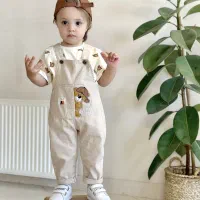 بیلر کتان و تیشرت پنبه تدی‌دخترانه و‌پسرانه*مانل|کفش و لباس بچه|مشهد, استاد یوسفی (شهرک غرب)|دیوار
