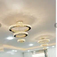 لوسترمدرن کریستالی سقفی باریموت سایز۱۵۳۰۵۰سانتیمتر|لوستر و چراغ آویز|میاندوآب, |دیوار