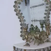 آینه وشمدان برنز ۲۵ تومن تخفیم میدم