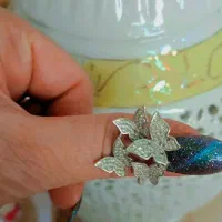 انگشتر زیبا پروانه پنج گرم فقط دو تومن