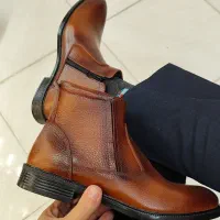 نیم بوت مردانه تمام چرم بغل زیپ(عسلی)|کیف، کفش، کمربند|تهران, یاخجی آباد|دیوار