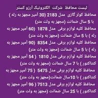 محافظ کلیه لوازم برقی با 7 سال ضمانت|سایر لوازم برقی|جهرم, |دیوار