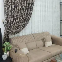 پرده پذیرایی شیک و تمیز با آستر و یالون