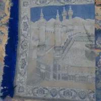 تابلو ابریشم نواصلااستفاده نشده قدمت ۳۰سال|کلکسیون اشیاء عتیقه|گنبد کاووس, |دیوار