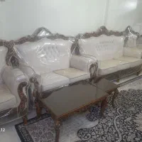 مبلمان سلطنتی راحتی۷نفره به همراه میزوسط دوعسلی