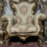 مبلمان سلطنتی ۱۱ نفره ورق طلا|مبلمان خانگی و میز عسلی|مشهد, انبارنفت|دیوار