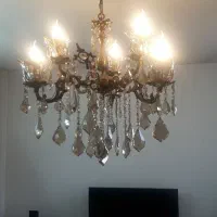 یک جفت لوستر برنجی