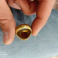 انگشتر برنجی عقیق یمنی|جواهرات|ارومیه, |دیوار