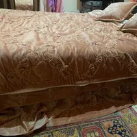 ست کامل روتختی مخمل گل‌دوزی شده +