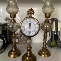 ست ساعت و ایینه شمعدان|ساعت دیواری و تزئینی|مشهد, میعاد (شهرک غرب)|دیوار