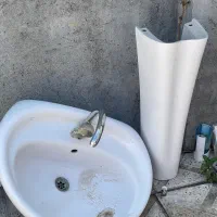 روشویی بزرگ  همراه با شیرالات