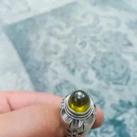 انگشتر نقره لعل زیتونی|جواهرات|گرگان, |دیوار