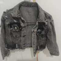 کت کوتاه  جین ذغالی برای سن ۶تا ۸سال