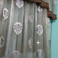 پرده حریر خارجی|پرده، رانر، رومیزی|هشتگرد, فاز ۷ مهستان|دیوار