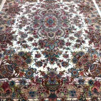 کد(۰۲)فرش دستباف نقشه خطیبی گلدانی جفت۹ متری ۳۰رج