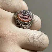 انگشتر عقیق با ذکر مبارک یاعلی