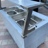 یخچال تاپینگ و کانتر گرم آشپزخانه‌ صنعتی رستوران