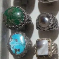 تعدادی انگشتر نقره 925