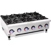 اجاق گاز 6 شعله رومیزی مکس سیلور