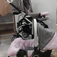 سرویس کامل کودک(کالسکه،کریر،تخت پارک و صندلی غذا)