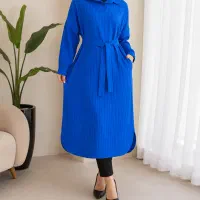 پیراهن زارای ترکیه آبی کربنی