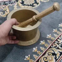 هاون قدیمی ۵کیلوی  کلکسیونی .سینی تابلو مسی تزیینی