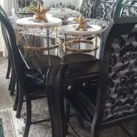 میزنهارخوری ۸نفره چوب عالی ۴میلیون وپانصد|میز و صندلی غذاخوری|تربت جام, مطهری|دیوار