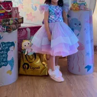 پیراهن پری دریایی دخترانه تولد|کفش و لباس بچه|تبریز, |دیوار