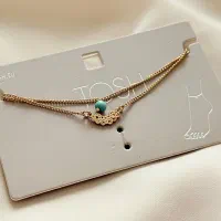 پابند زنجیری تکی دو ردیفه مدل طلایی کیوت|بدلیجات|ارومیه, |دیوار