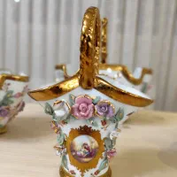 ظروف گل برجسته دکوری تزیینی چینی|صنایع دستی و سایر لوازم تزئینی|اصفهان, شیخ اشراق|دیوار