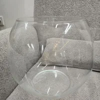 ظرف شیشه ای گرد بزرگ