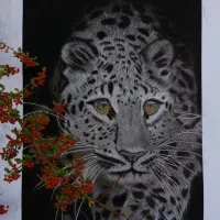 سفارش طراحی چهره سیاه قلم، تابلو