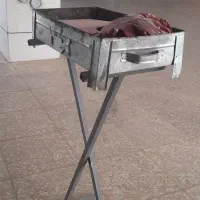 کباب پز ذغالی + پایه|اجاق گاز و لوازم برقی پخت‌وپز|مشکین‌دشت, |دیوار