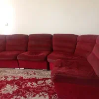 مبل راحتی ال ۶ نفره با میز جلو مبلی
