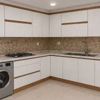 کابینت هایگلاس سرویس آماده دستگیره مخفی کلا۹۰تومن