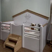 تخت خواب مدل کلبه تخت نوزاد نوجوان کلبه