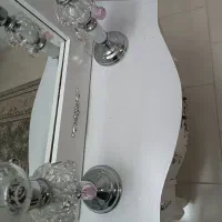 اینه و کنسول شمعدان ها کاملا سالم|بوفه، ویترین، کنسول|مشکیندشت, |دیوار