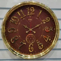 ساعت دیواری دو موتوره 307 PMC طلایی|ساعت دیواری و تزئینی|بندر انزلی, کارآموزی|دیوار