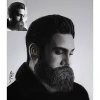 سیاه قلم طراحی چهره