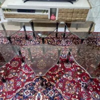 میز عسلی شیشه ای