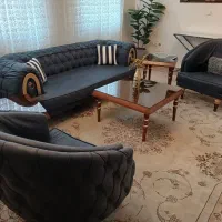 کاناپه مدل چستر ۵ نفره ومیز غذا ۶ نفره