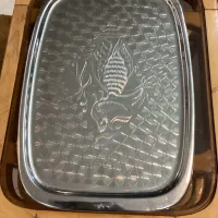 سینی استیل بزرگ