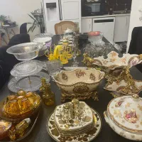 ظروف کریستال و بخارپز و همزن یکجا بفروش میرسد