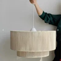 لوستر مکرومه و رافیا|لوستر و چراغ آویز|شهریار, شهریار|دیوار