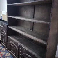 کتابخانه بزرگ و فوق العاده محکم جنس چوب|کتابخانه، شلف، قفسههای دیواری|رباطکریم, رباطکریم|دیوار