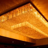 لوستر کریستالی مستطیل همه سایز سری دوم